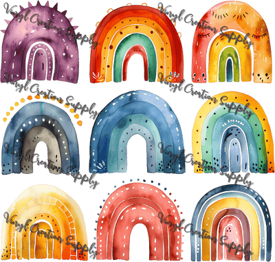 Rainbow Collage 2 - Vinyl Creation Supply