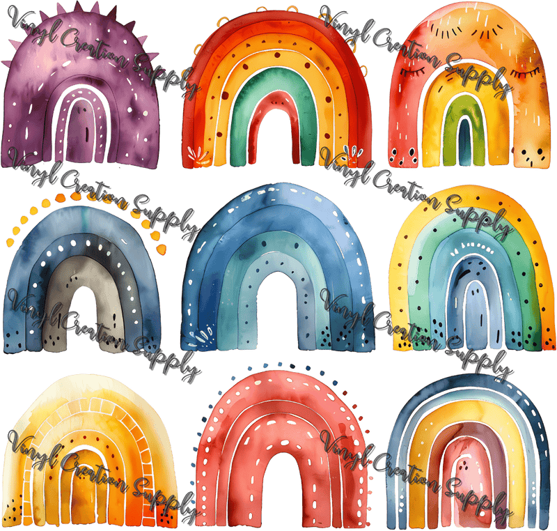 Rainbow Collage 2 - Vinyl Creation Supply