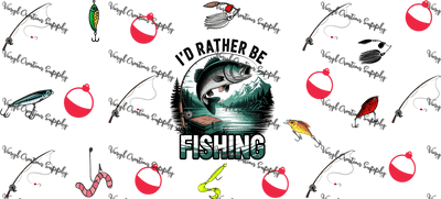 Rather Be Fishing – Printed Libby Wrap (9.5" x 4.3" UV DTF) - Vinyl Creation Supply