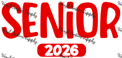 Red Senior 2026 - Vinyl Creation Supply