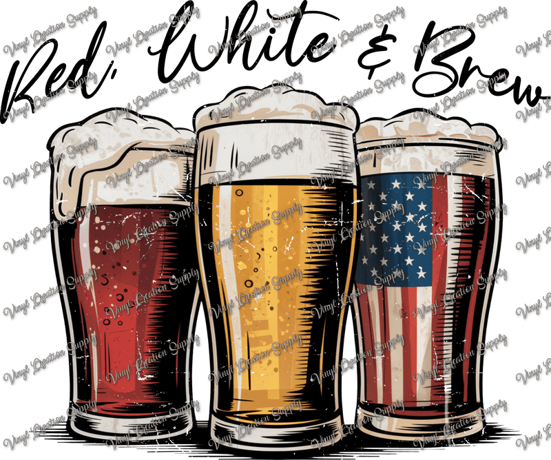 Red, White & Brew - Vinyl Creation Supply