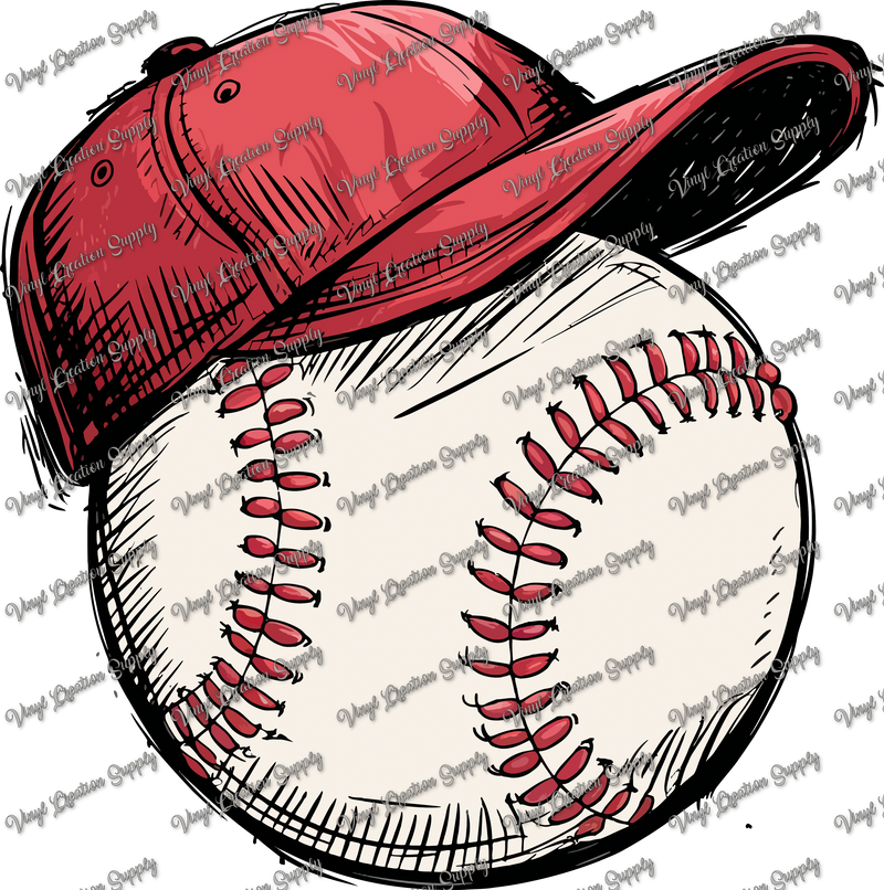 Retro Baseball With Hat