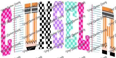 Retro Counselor Checkered - Vinyl Creation Supply