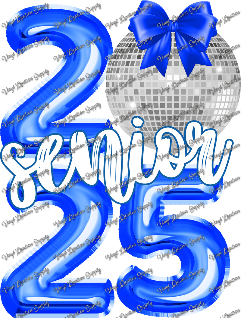 Blue Balloon Senior 2025 Vinyl Creation Supply