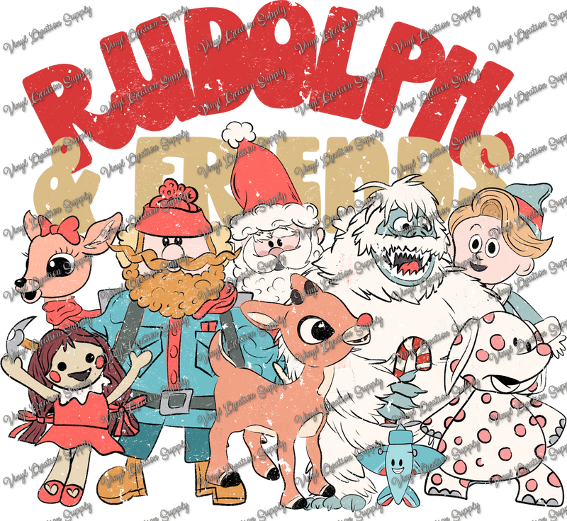 Rudolph & Friends Grunge