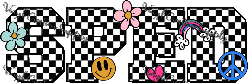 SPED Checkered - Vinyl Creation Supply