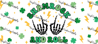Shamrock & Roll Hands– Printed Libby Wrap (9.5" x 4.3" UV DTF) - Vinyl Creation Supply