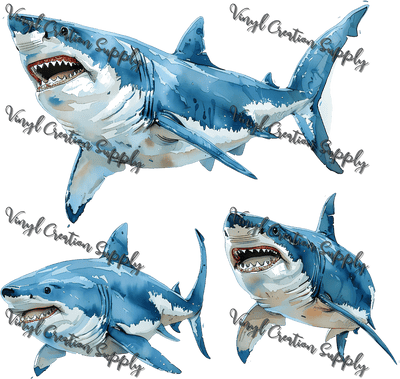 Shark Collage 3 - Vinyl Creation Supply