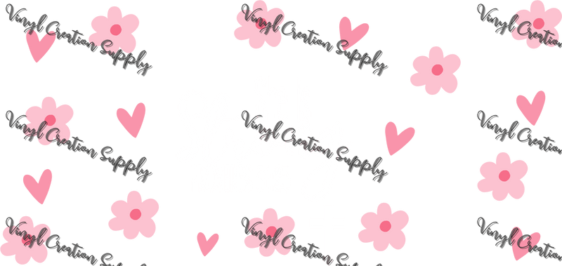 She is Strong Floral – Printed Libby Wrap (9.5" x 4.3" UV DTF) - Vinyl Creation Supply