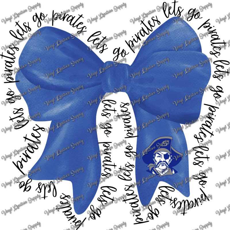 Shepherd Pirates Bow Black Text - Vinyl Creation Supply
