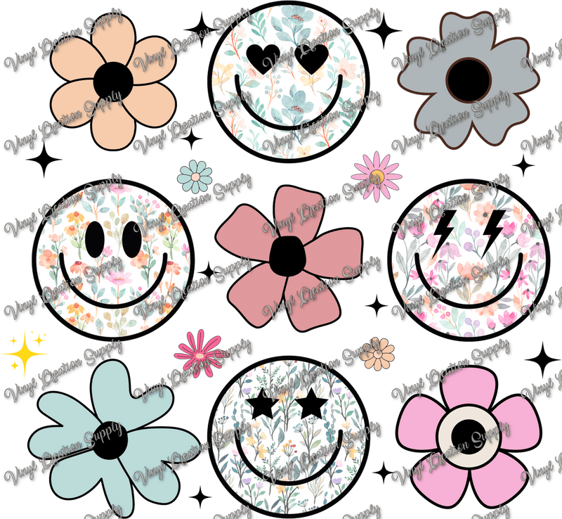 Smiley Floral Fall - Vinyl Creation Supply