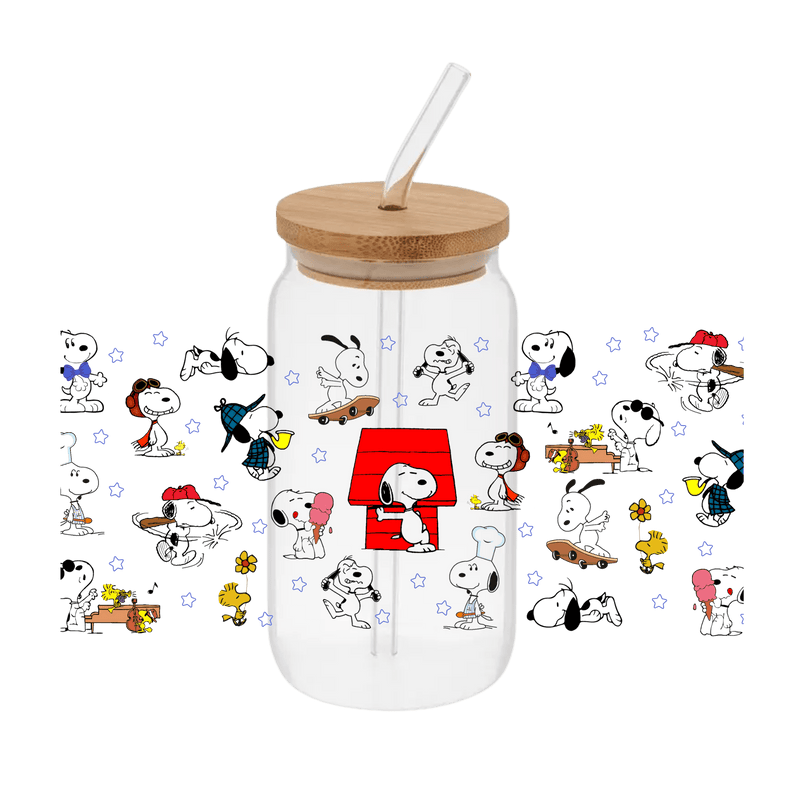 Snoopy– Printed Libby Wrap (9.5" x 4.3" UV DTF) - Vinyl Creation Supply