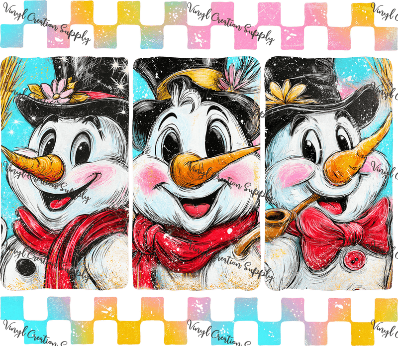 Snowman Collage - Vinyl Creation Supply