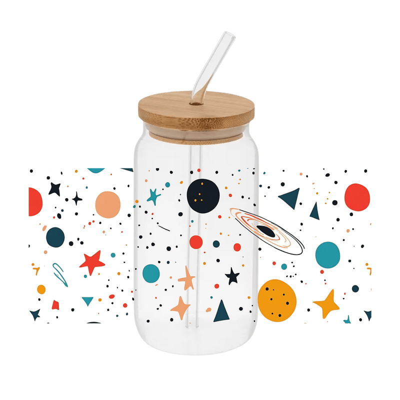 Space – Printed Libby Wrap (9.5" x 4.3" UV DTF) - Vinyl Creation Supply