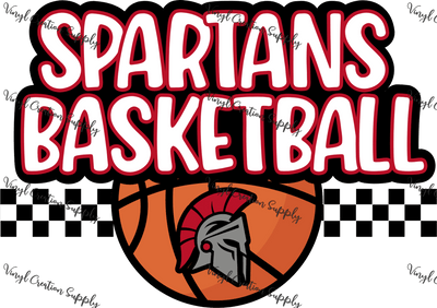Spartans Basketball - Vinyl Creation Supply