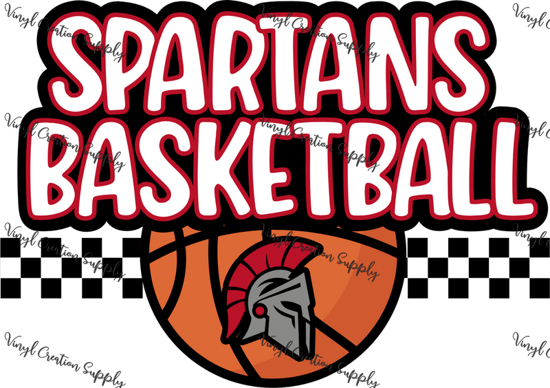 Spartans Basketball - Vinyl Creation Supply