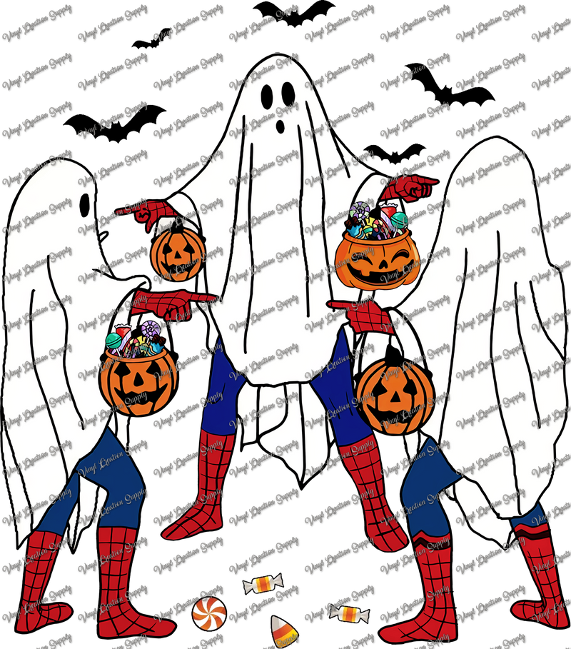 Spider Ghost Black Bats