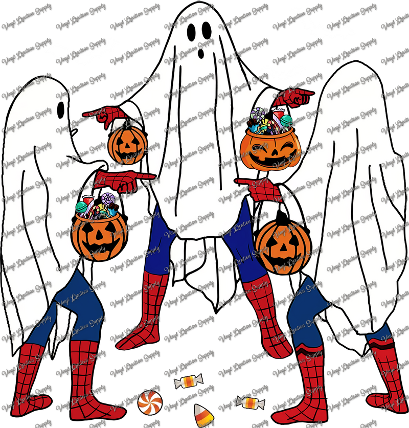 Spider Ghost White Bats