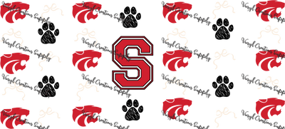 Splendora Wildcats – Printed Libby Wrap (9.5" x 4.3" UV DTF) - Vinyl Creation Supply