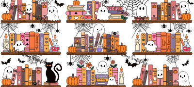 Spooky Book Shelves - Vinyl Creation Supply