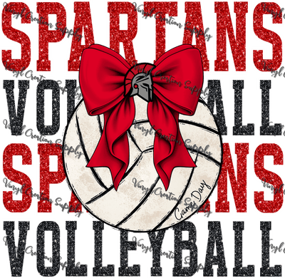 Spartans Volleyball 1 - Vinyl Creation Supply