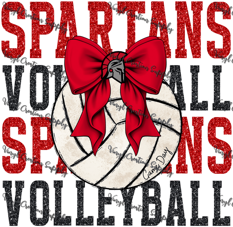 Spartans Volleyball 1 - Vinyl Creation Supply