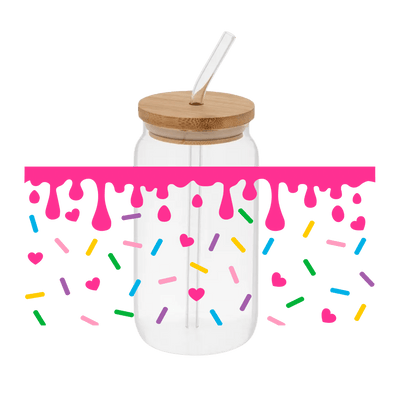 Sprinkles Hot Pink - Printed Wrap - Vinyl Creation Supply