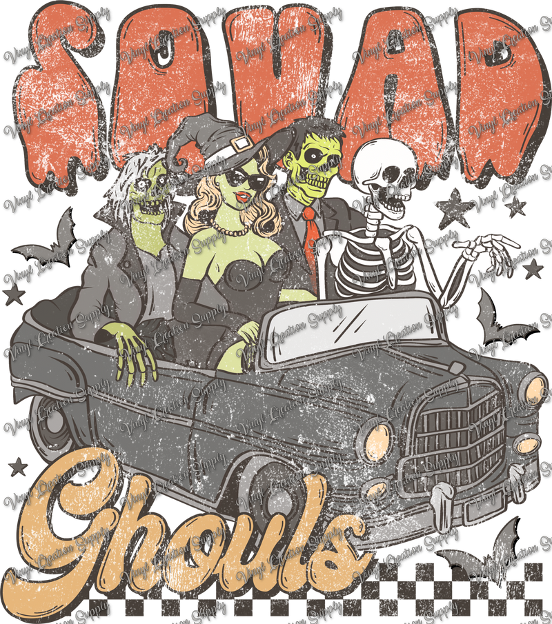 Squad Ghouls Car Grunge