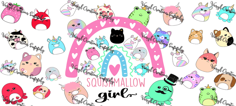 Squish 1– Printed Libby Wrap (9.5" x 4.3" UV DTF) - Vinyl Creation Supply