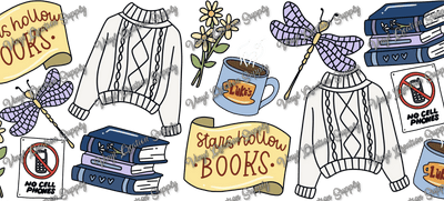Stars Hallow Books – Printed Libby Wrap (9.5" x 4.3" UV DTF) - Vinyl Creation Supply