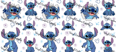 Stitch 2– Printed Libby Wrap (9.5" x 4.3" UV DTF) - Vinyl Creation Supply