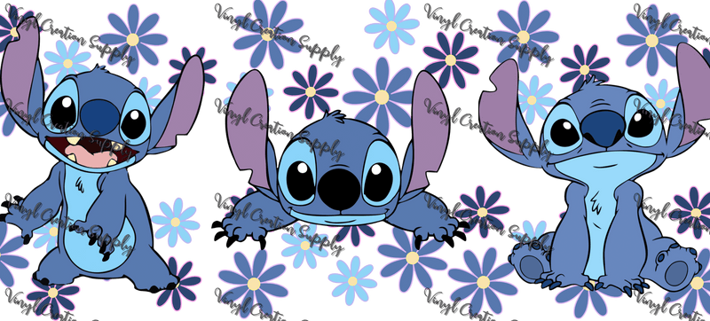Stitch 3– Printed Libby Wrap (9.5" x 4.3" UV DTF) - Vinyl Creation Supply