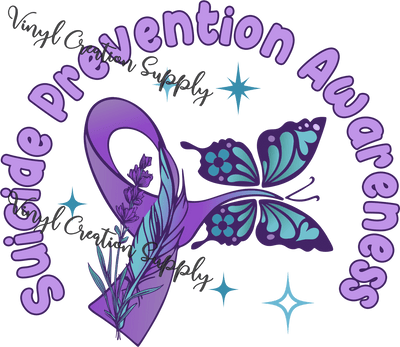 Suicide Prevention Awareness Butterfly - Vinyl Creation Supply