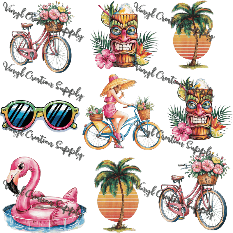 Summer Collage 4 - Vinyl Creation Supply