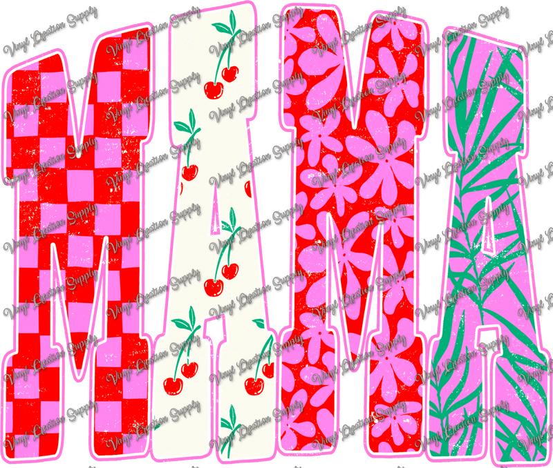 Super Mama Pink Distressed - Vinyl Creation Supply