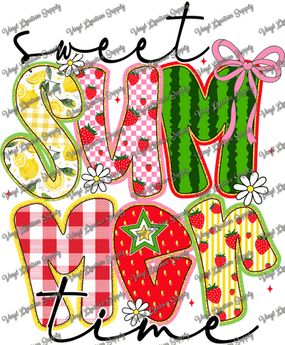 Sweet Summertime Watermelon Strawberry - Vinyl Creation Supply