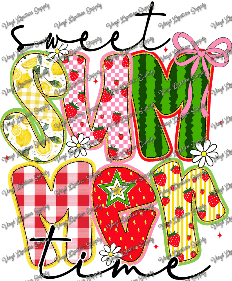 Sweet Summertime Watermelon Strawberry - Vinyl Creation Supply