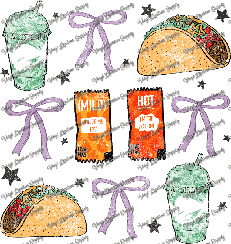 Tacos & Bows Grunge