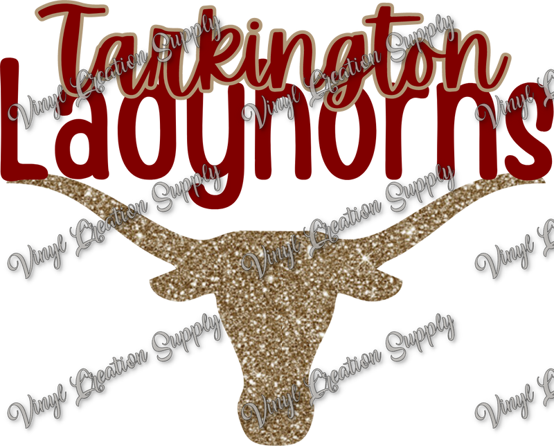 Tarkington Ladyhorns Glitter Gold