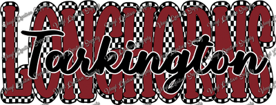 Tarkington Longhorns Checkered - Vinyl Creation Supply
