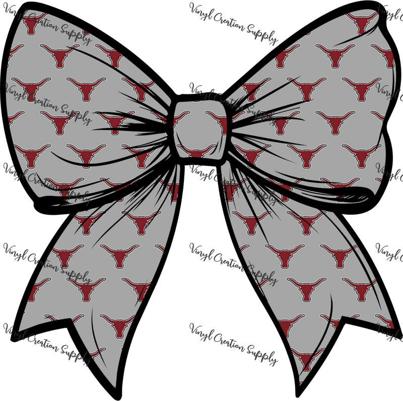 Tarkington Longhorns Logo Bow - Vinyl Creation Supply