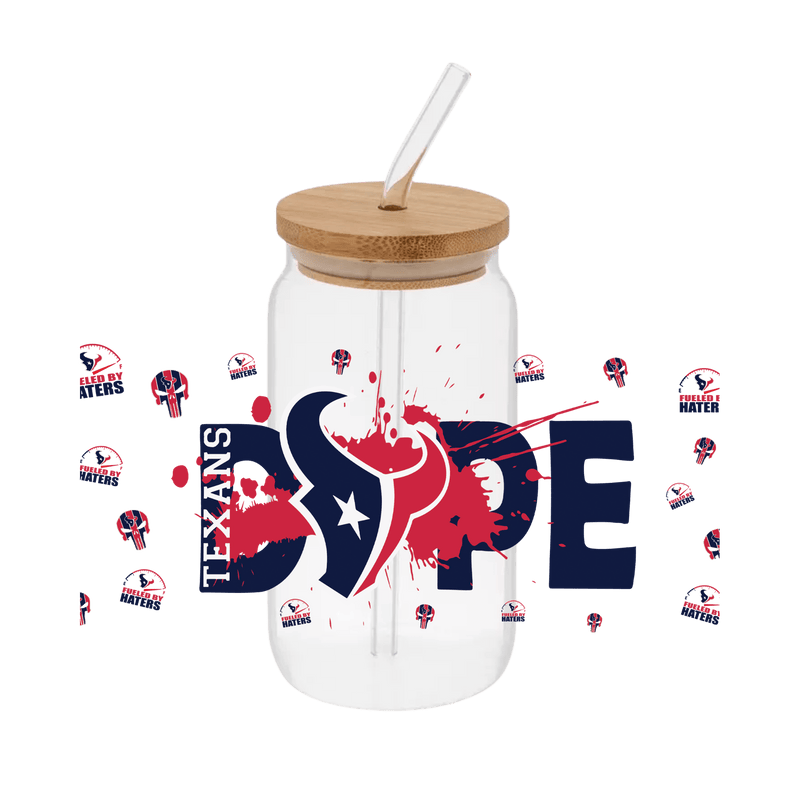 Texans – Printed Libby Wrap (9.5" x 4.3" UV DTF) - Vinyl Creation Supply
