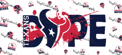 Texans – Printed Libby Wrap (9.5" x 4.3" UV DTF) - Vinyl Creation Supply