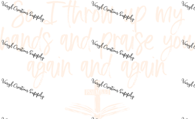 Throw Up Hands in Cream - Vinyl Creation Supply