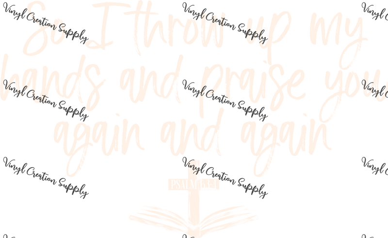 Throw Up Hands in Cream - Vinyl Creation Supply