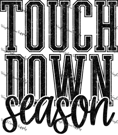 Touchdown Season Black White - Vinyl Creation Supply