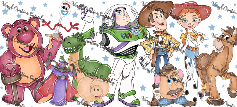 Toy Story 1– Printed Libby Wrap (9.5" x 4.3" UV DTF) - Vinyl Creation Supply