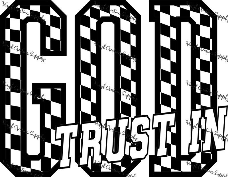 Trust in God Black - Vinyl Creation Supply