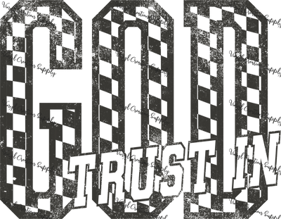 Trust in God Grey Grunge - Vinyl Creation Supply