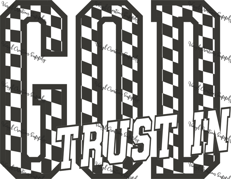Trust in God Grey - Vinyl Creation Supply